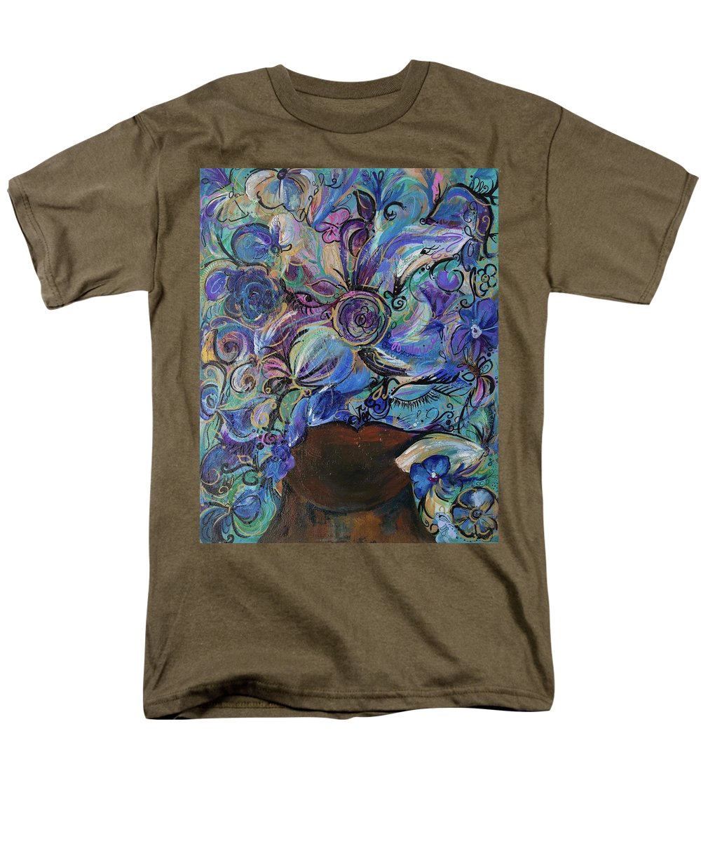 Blues - Flower Head Collection - Men's T-Shirt  (Regular Fit)