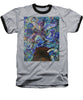 Blues - Flower Head Collection - Baseball T-Shirt