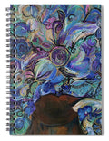 Blues - Flower Head Collection - Spiral Notebook