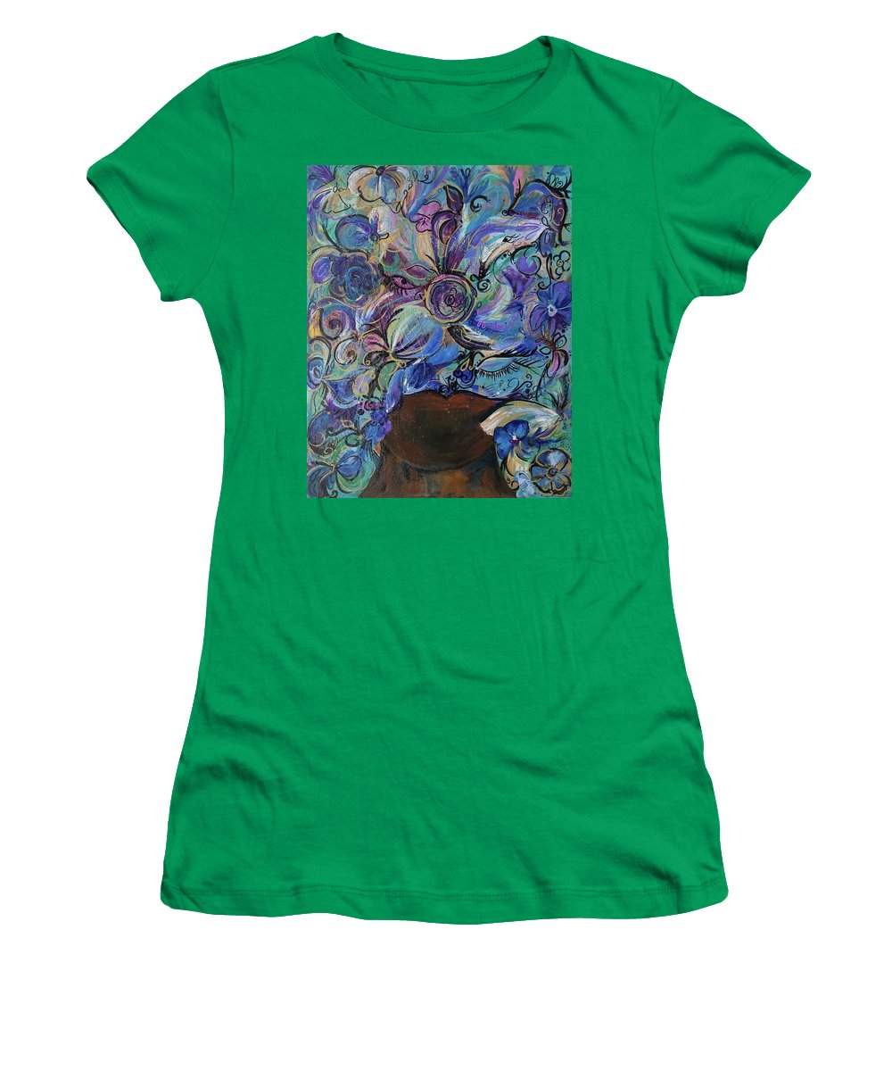 Blues - Flower Head Collection - Women's T-Shirt