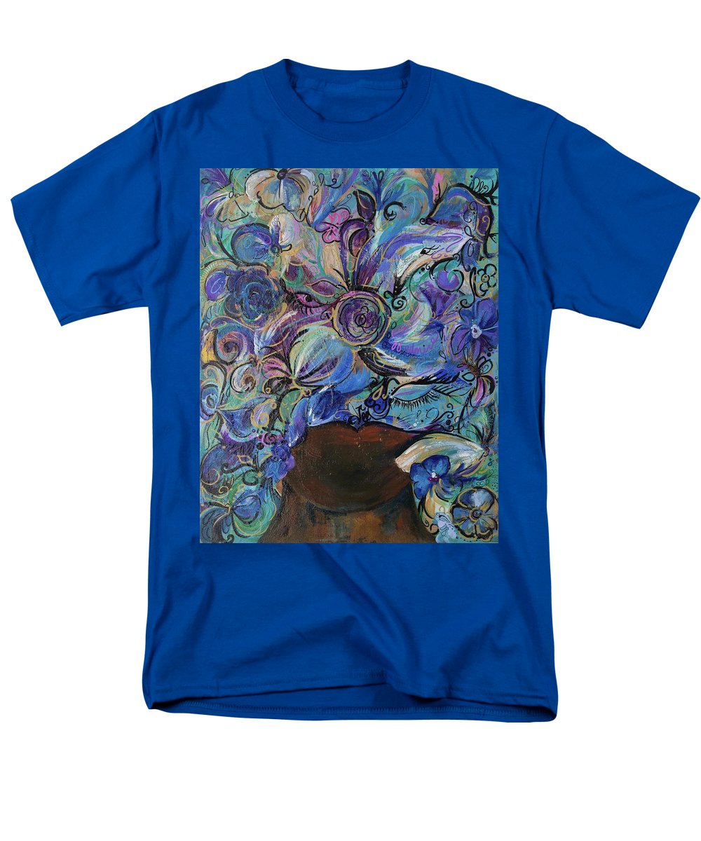 Blues - Flower Head Collection - Men's T-Shirt  (Regular Fit)