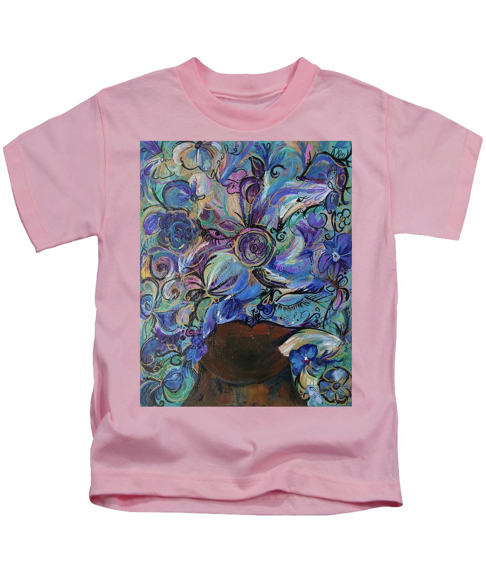 Blues - Flower Head Collection - Kids T-Shirt