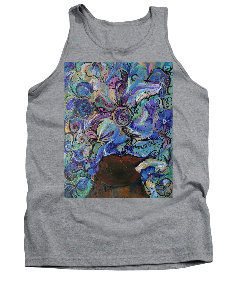 Blues - Flower Head Collection - Tank Top