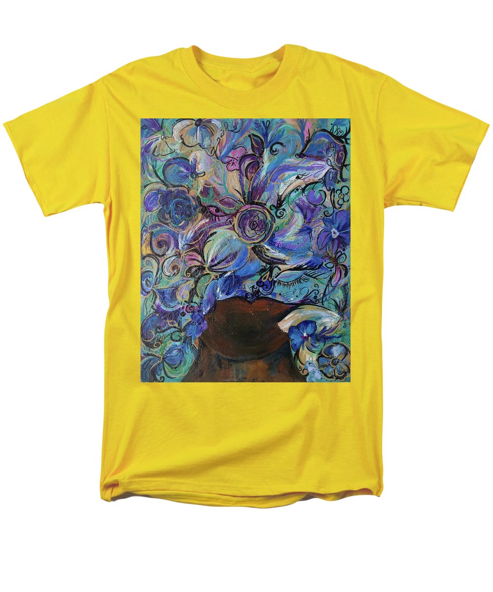 Blues - Flower Head Collection - Men's T-Shirt  (Regular Fit)