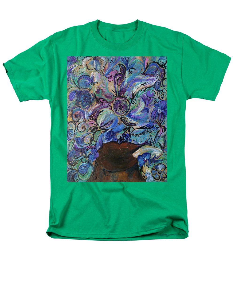 Blues - Flower Head Collection - Men's T-Shirt  (Regular Fit)