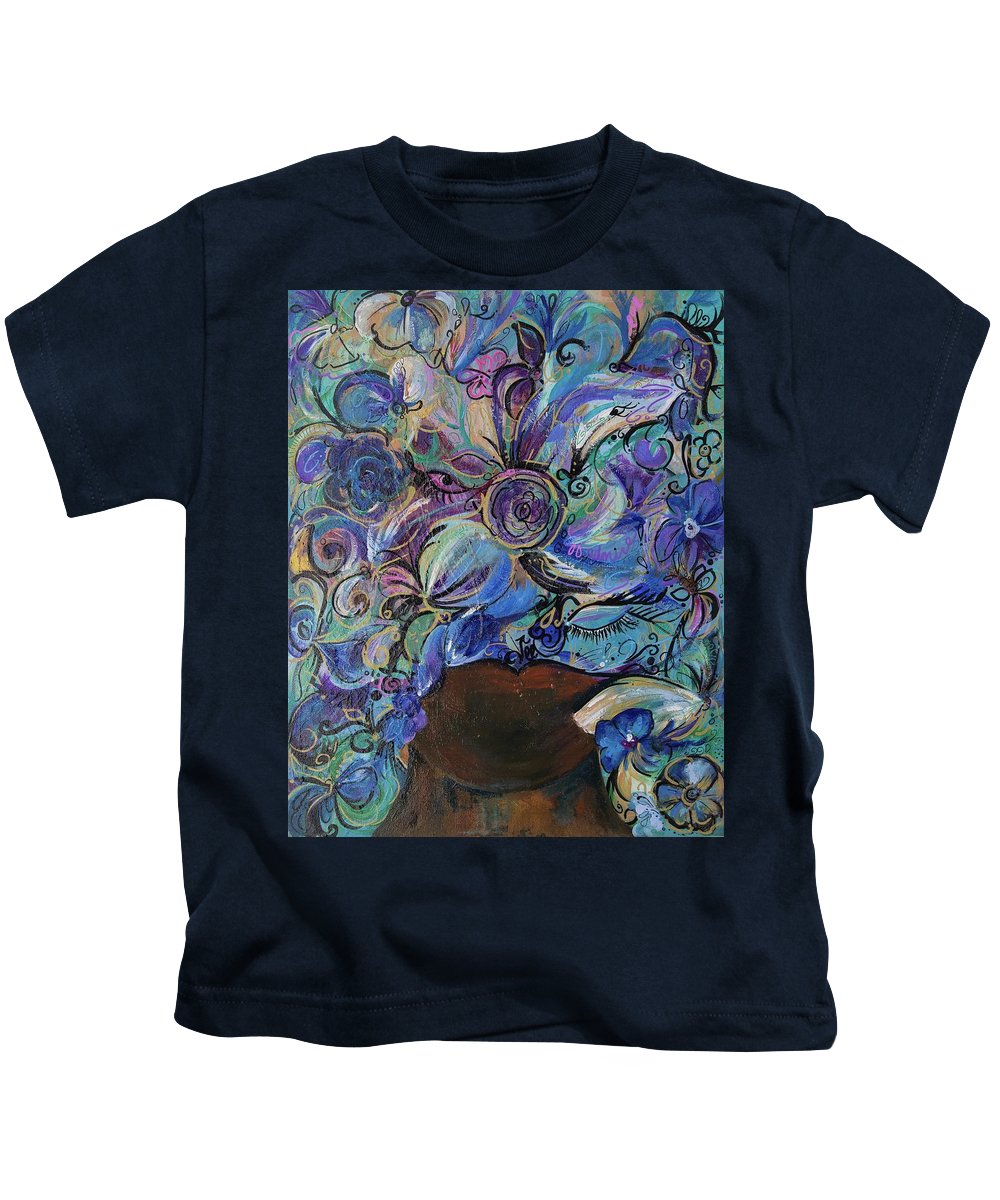 Blues - Flower Head Collection - Kids T-Shirt