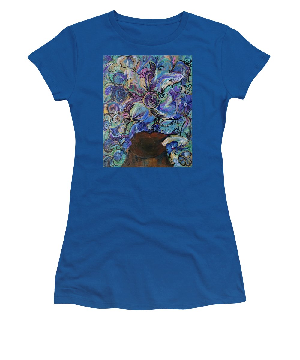 Blues - Flower Head Collection - Women's T-Shirt