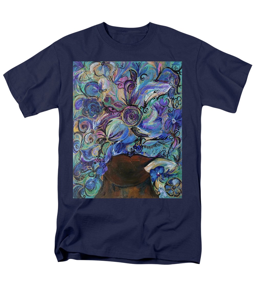 Blues - Flower Head Collection - Men's T-Shirt  (Regular Fit)