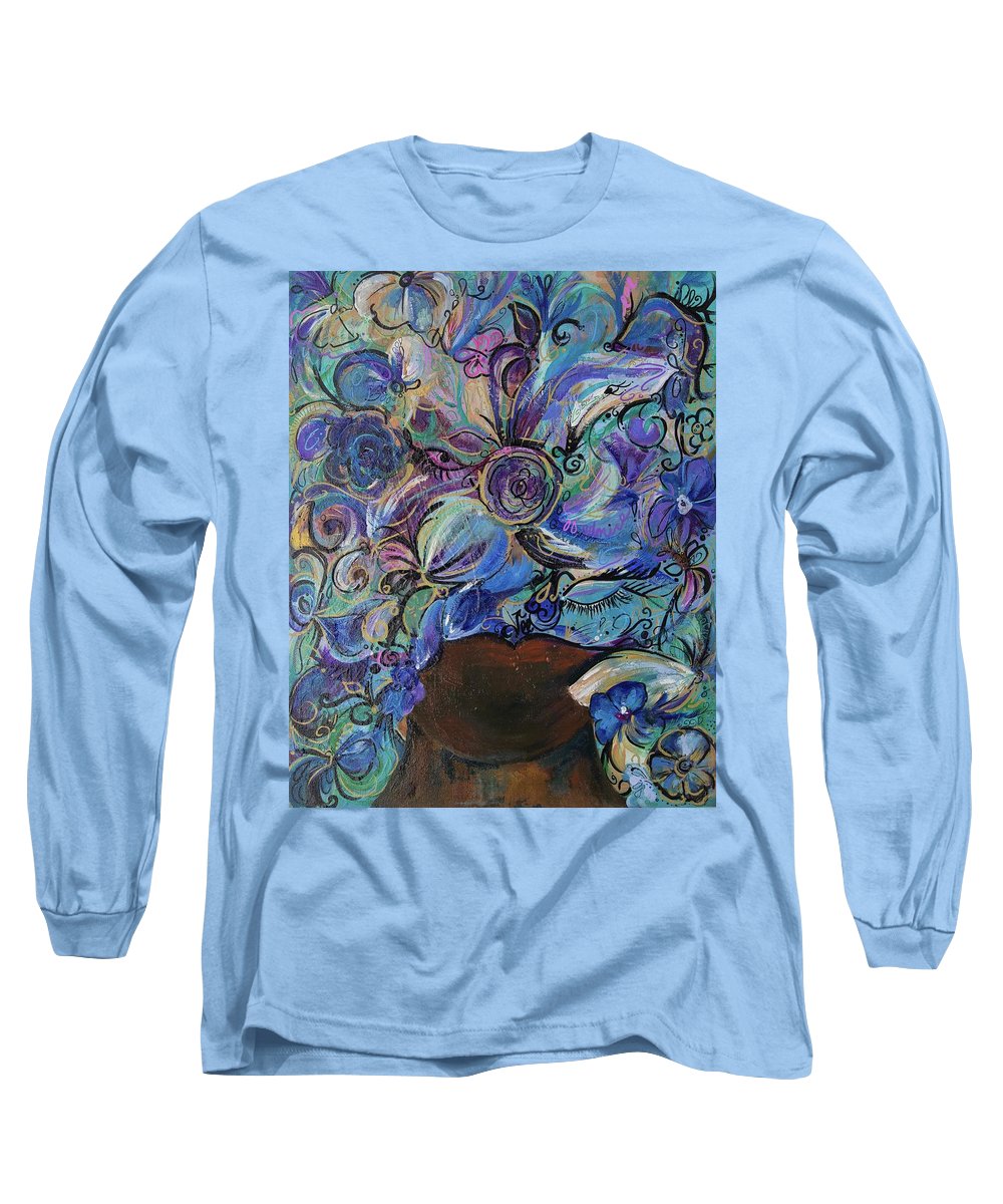 Blues - Flower Head Collection - Long Sleeve T-Shirt