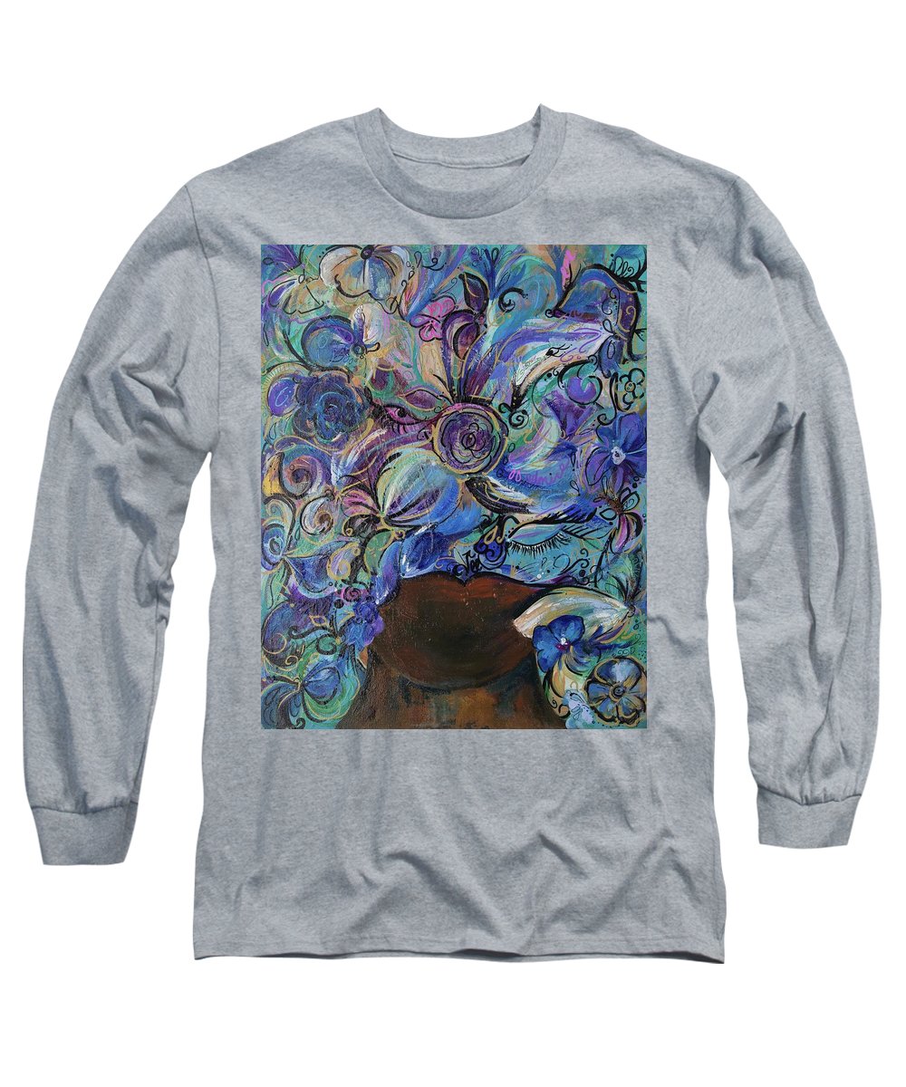 Blues - Flower Head Collection - Long Sleeve T-Shirt