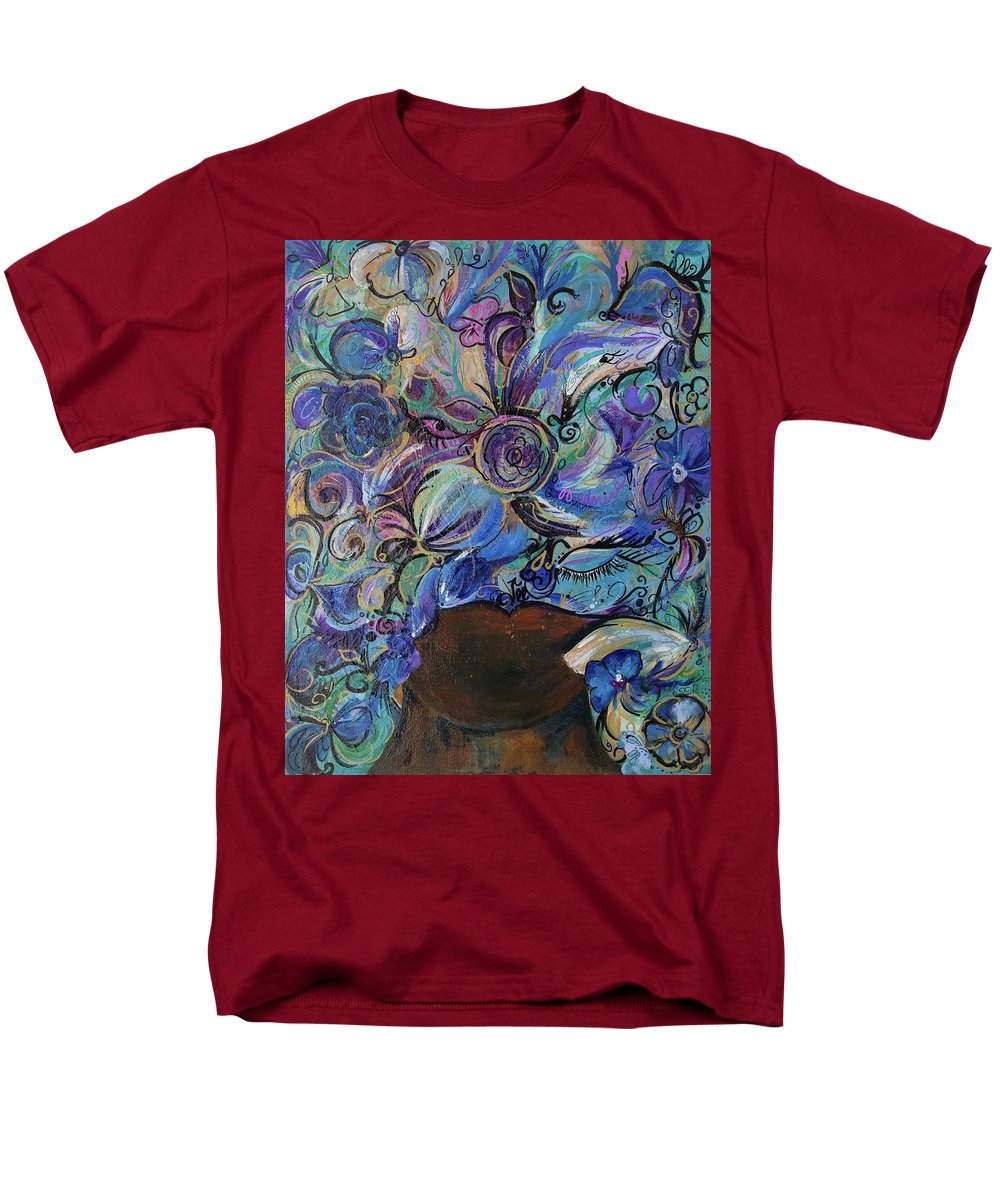 Blues - Flower Head Collection - Men's T-Shirt  (Regular Fit)