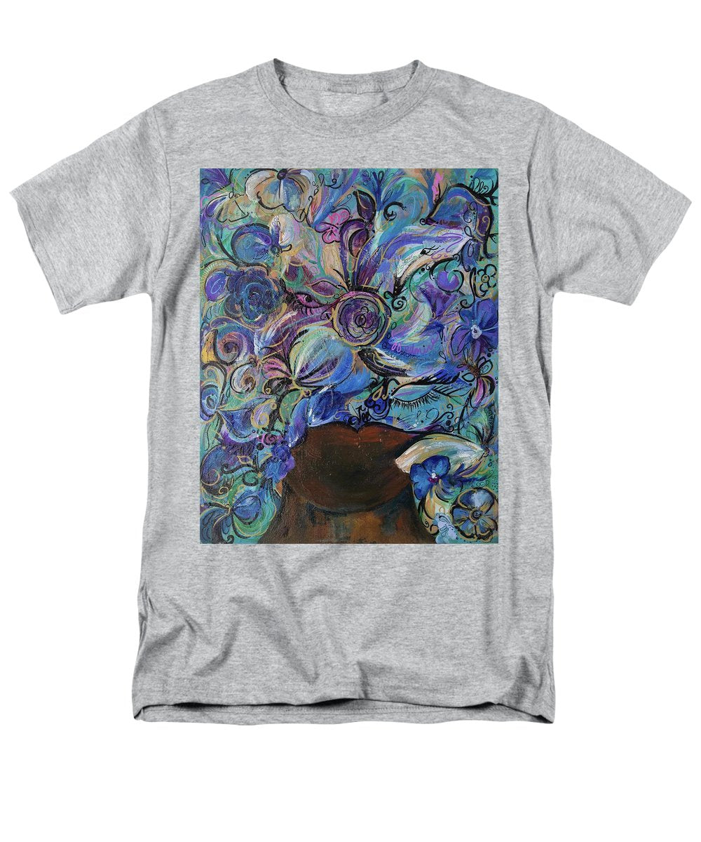 Blues - Flower Head Collection - Men's T-Shirt  (Regular Fit)