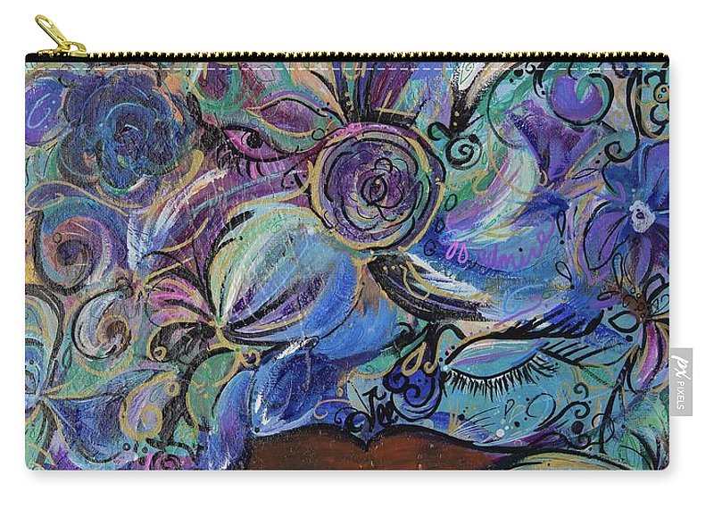 Blues - Flower Head Collection - Carry-All Pouch