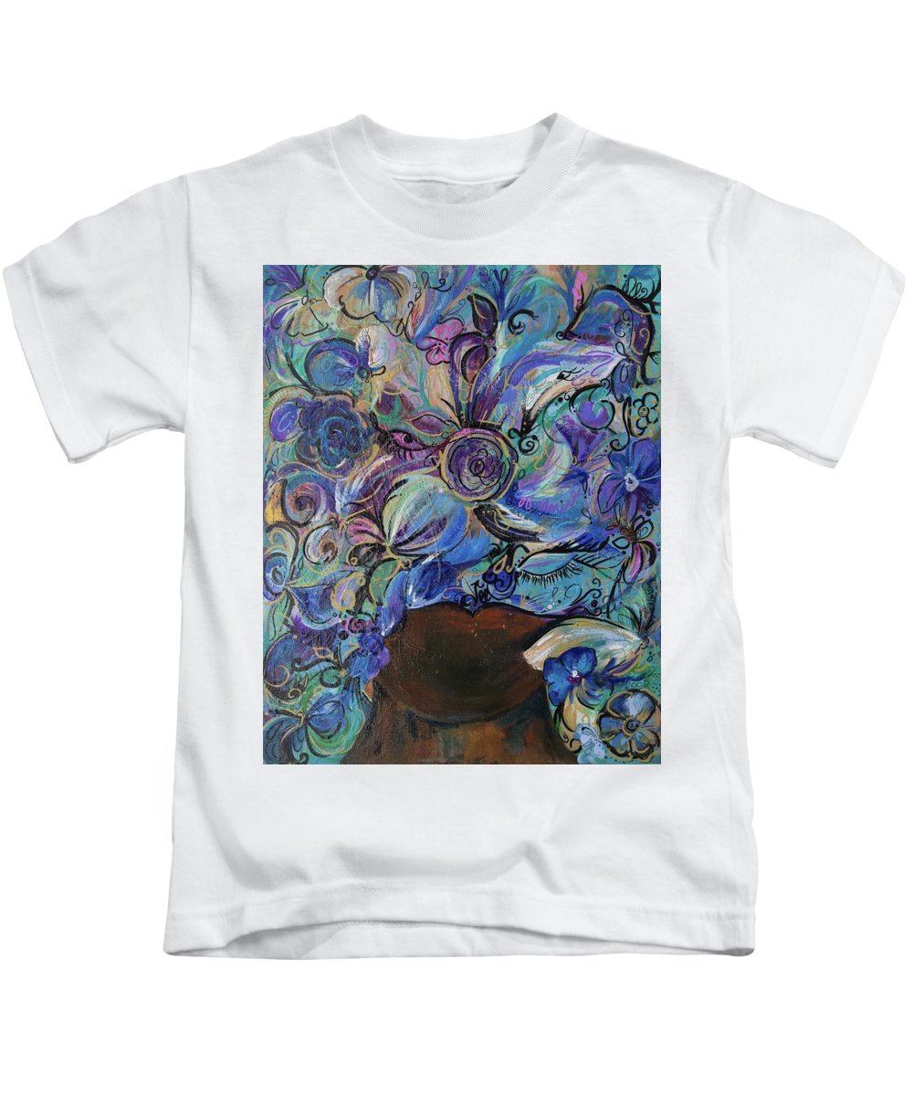 Blues - Flower Head Collection - Kids T-Shirt