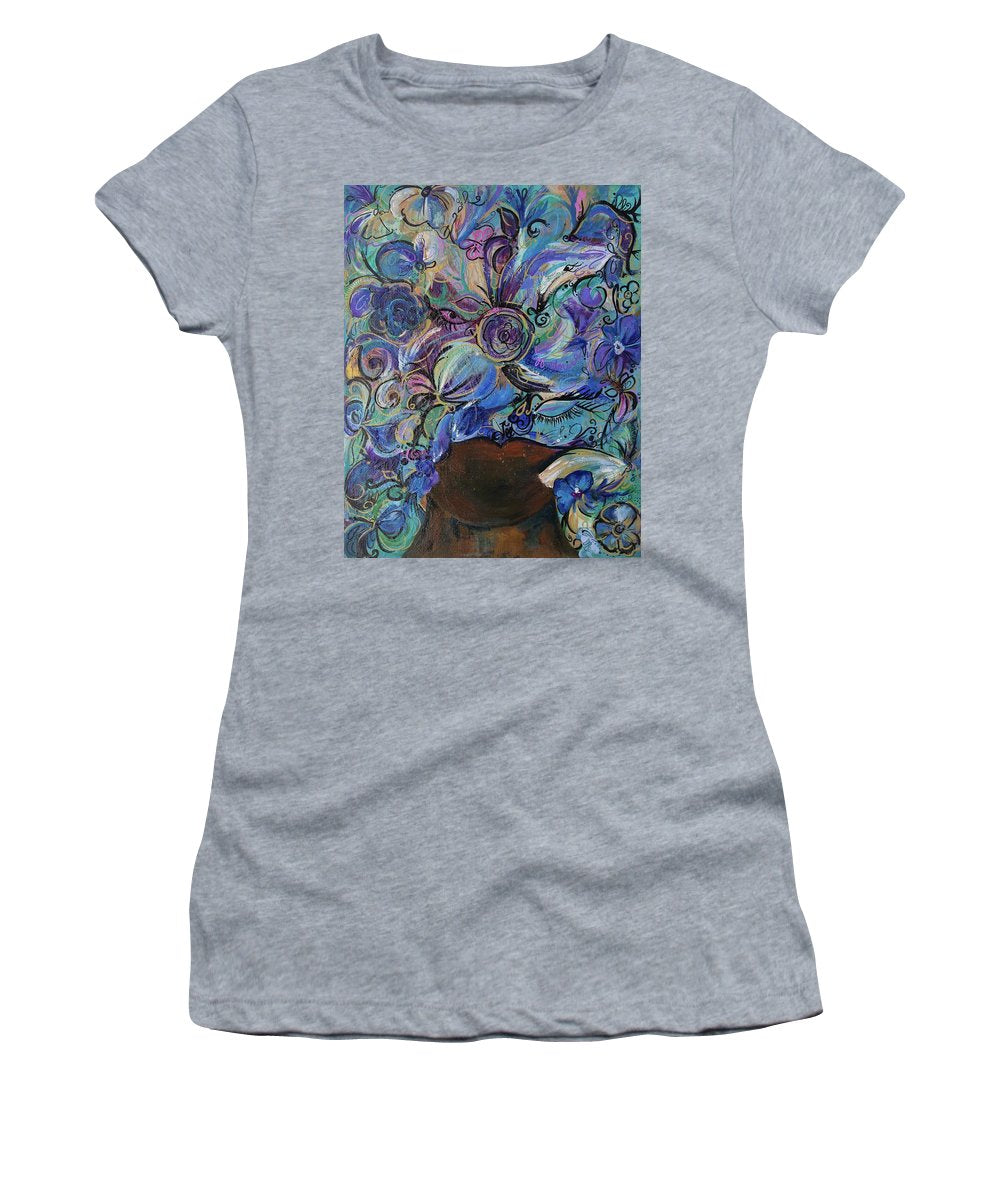 Blues - Flower Head Collection - Women's T-Shirt