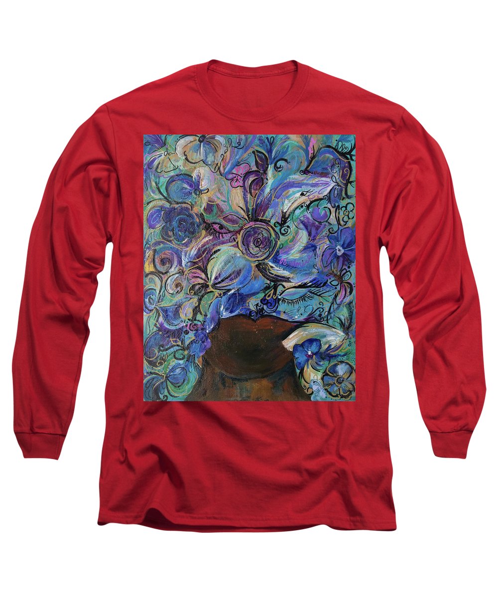 Blues - Flower Head Collection - Long Sleeve T-Shirt