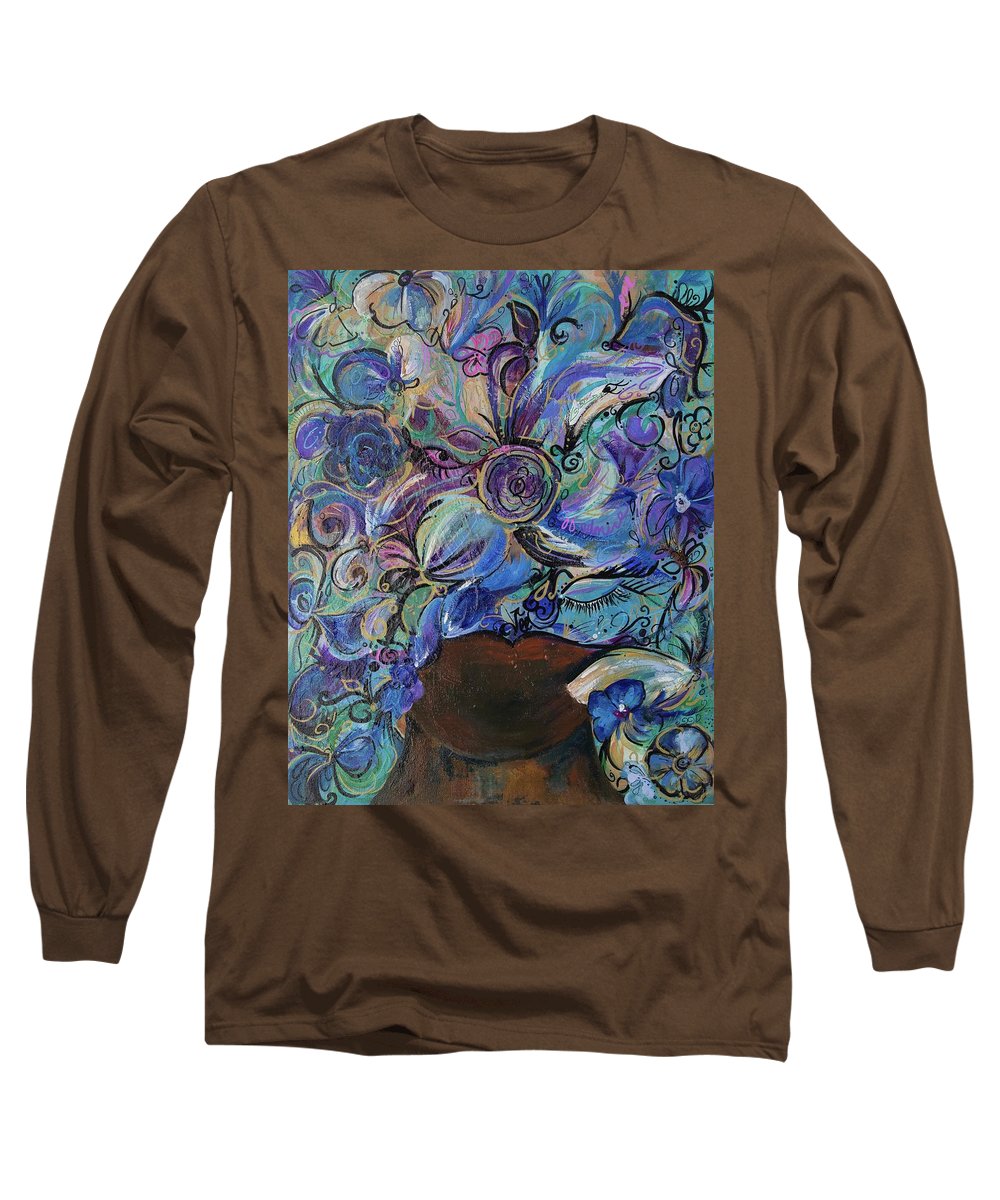 Blues - Flower Head Collection - Long Sleeve T-Shirt