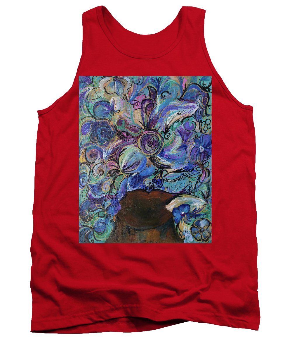 Blues - Flower Head Collection - Tank Top