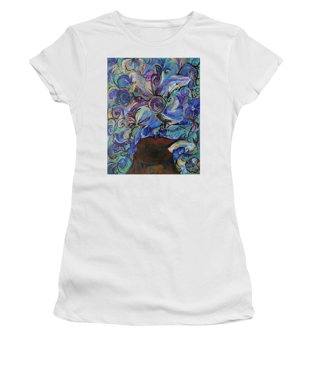 Blues - Flower Head Collection - Women's T-Shirt