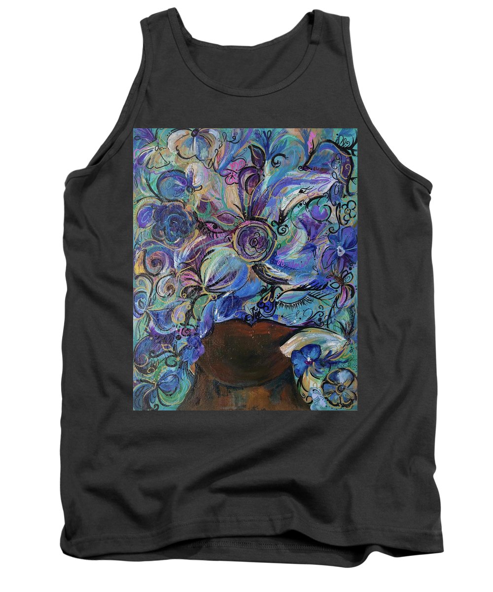 Blues - Flower Head Collection - Tank Top