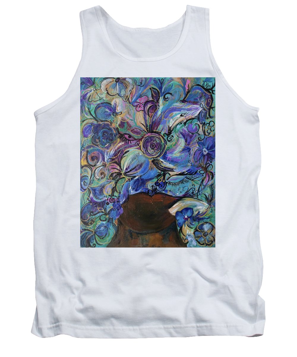 Blues - Flower Head Collection - Tank Top