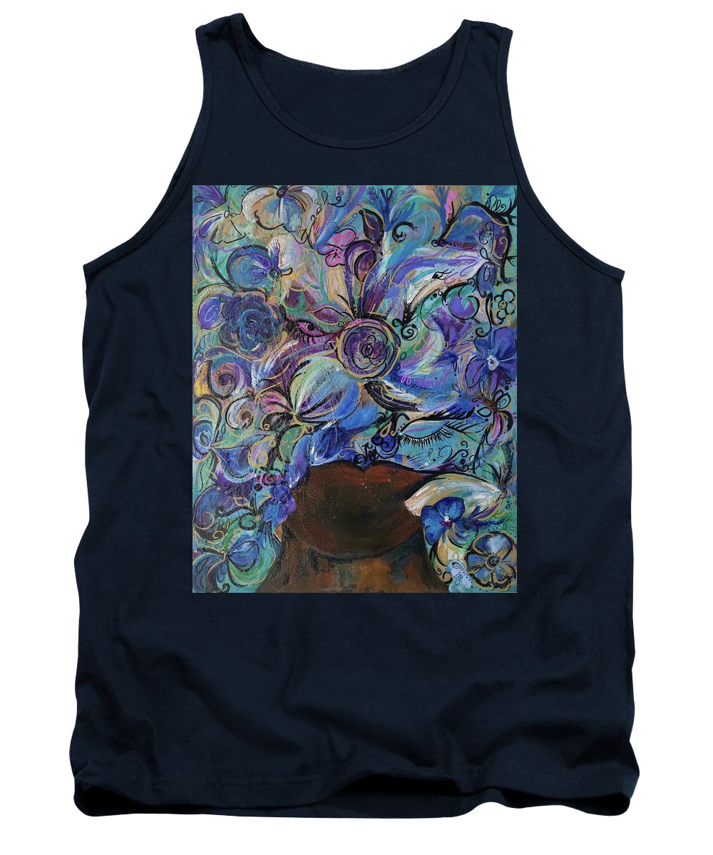 Blues - Flower Head Collection - Tank Top