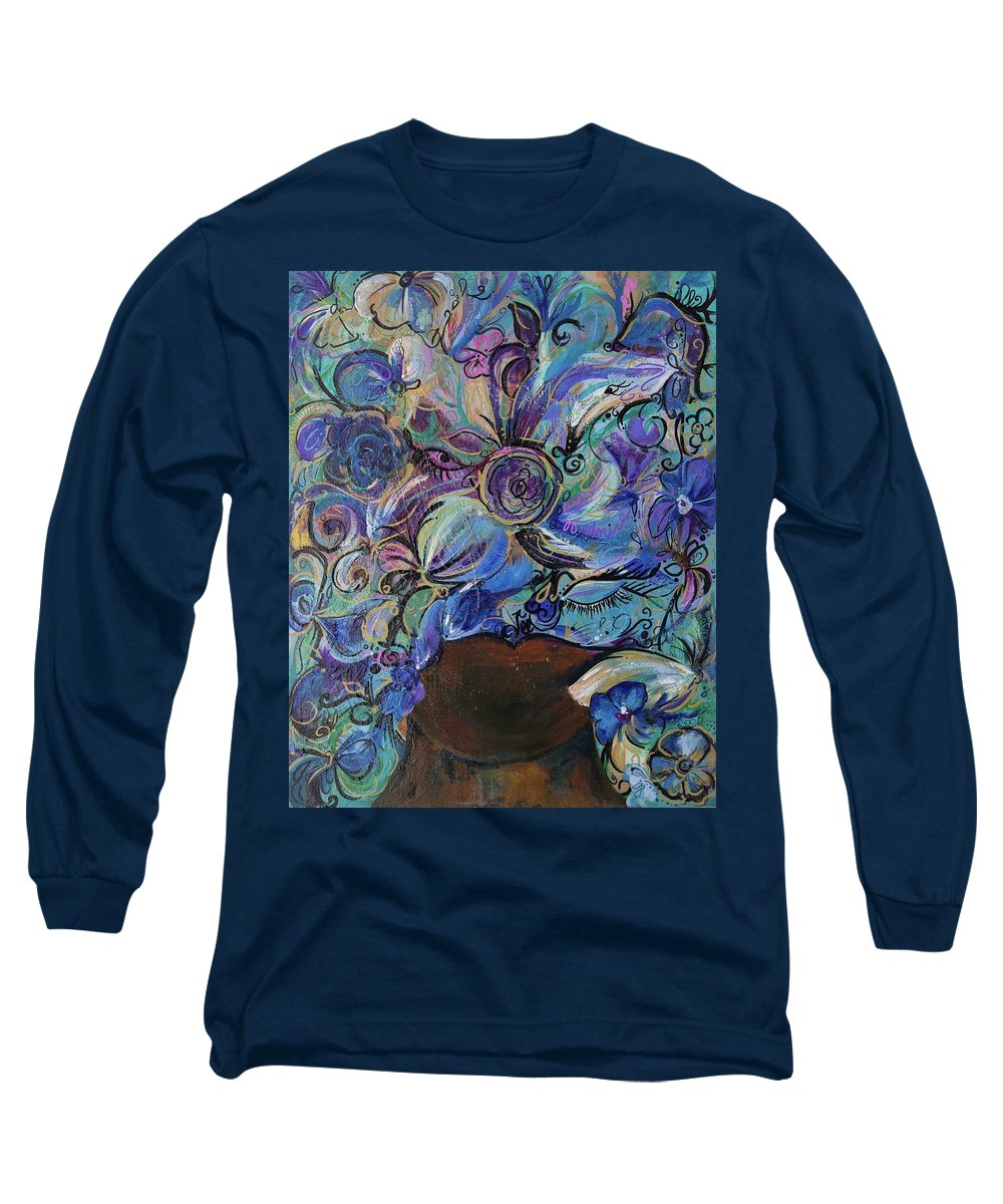 Blues - Flower Head Collection - Long Sleeve T-Shirt