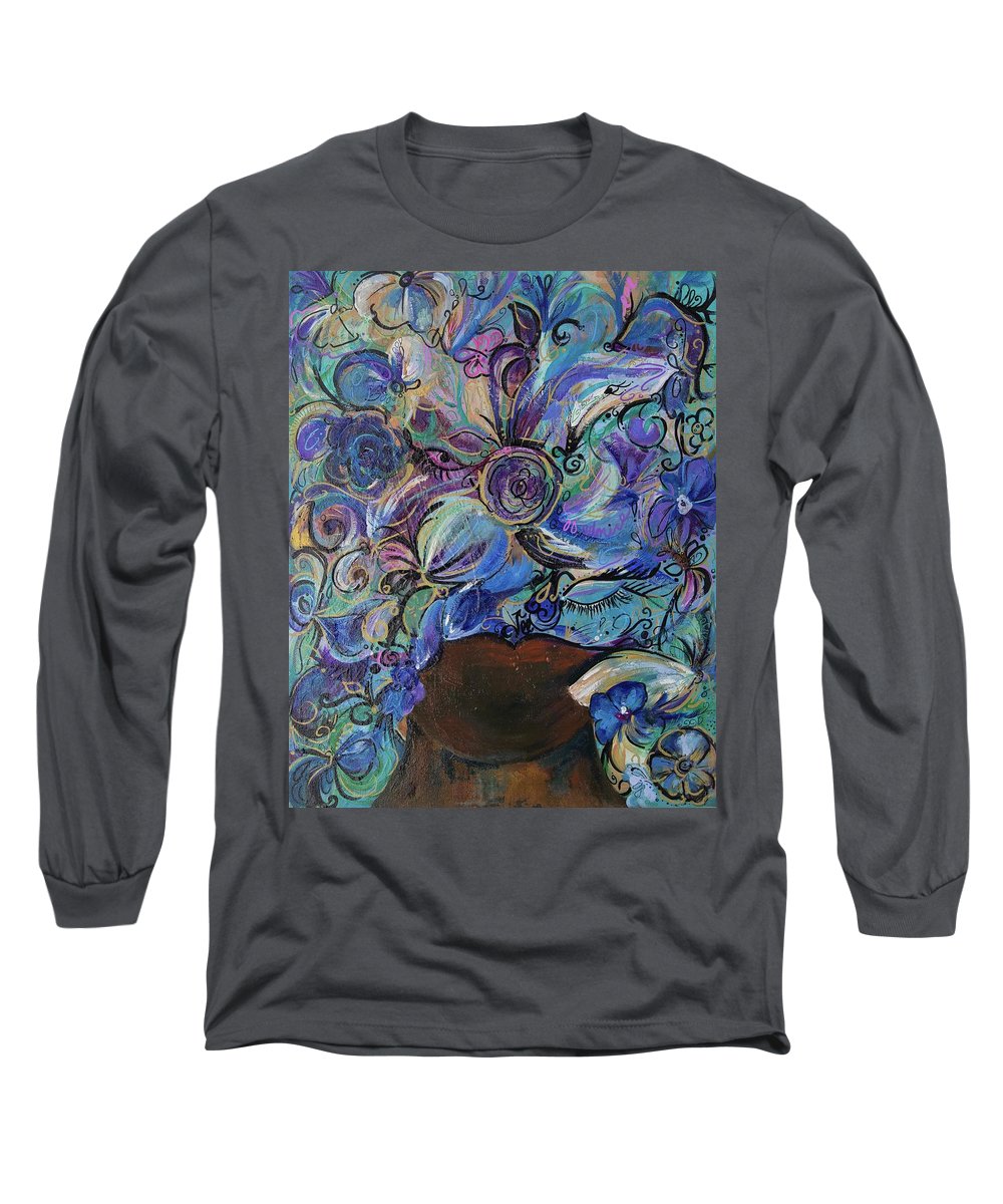 Blues - Flower Head Collection - Long Sleeve T-Shirt