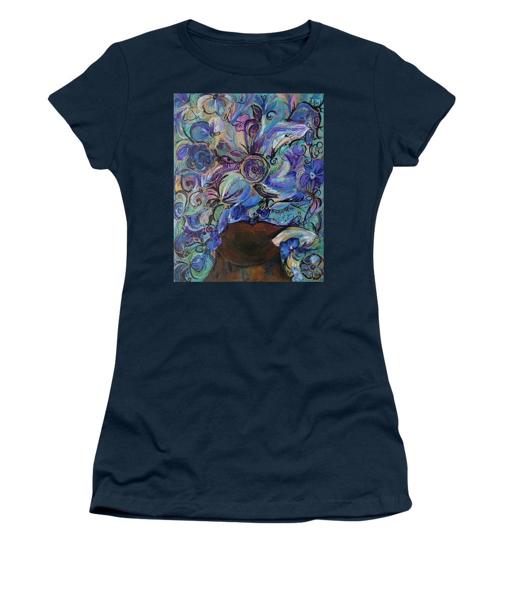 Blues - Flower Head Collection - Women's T-Shirt