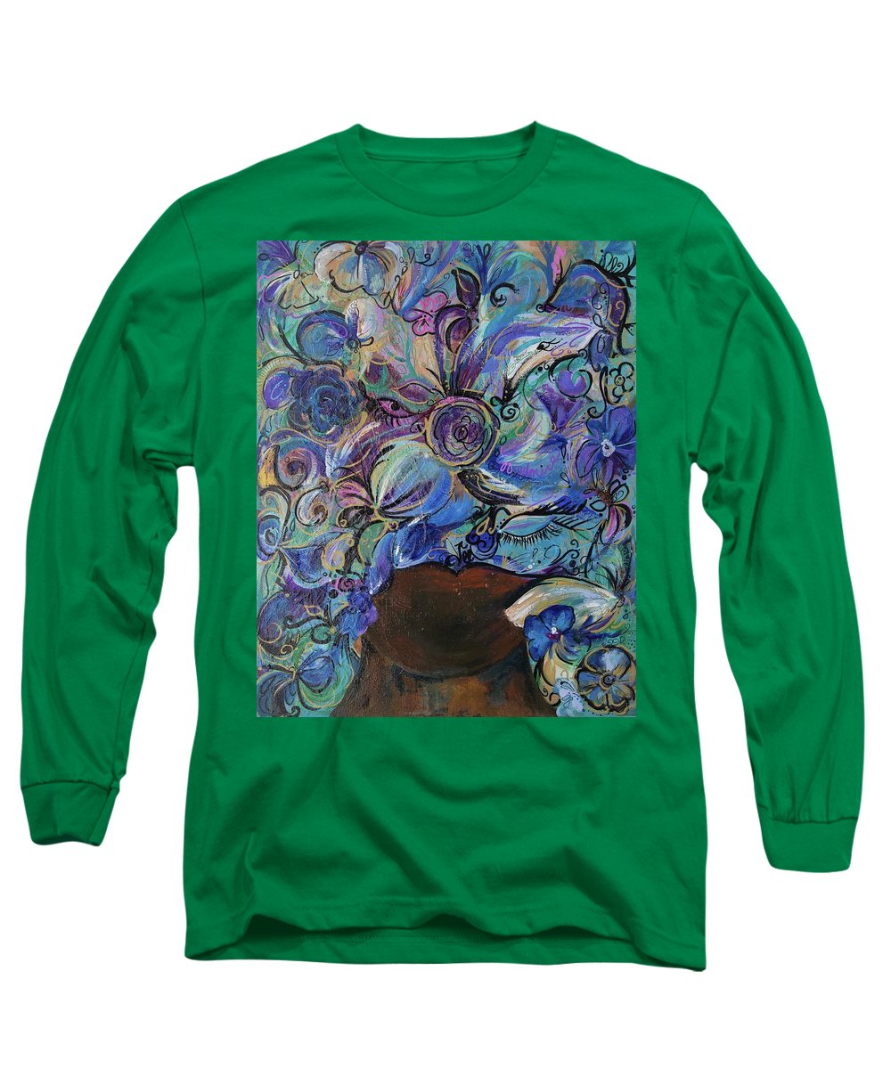 Blues - Flower Head Collection - Long Sleeve T-Shirt