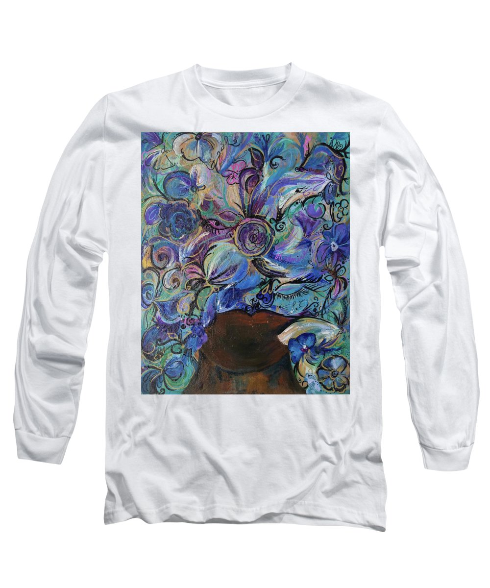 Blues - Flower Head Collection - Long Sleeve T-Shirt