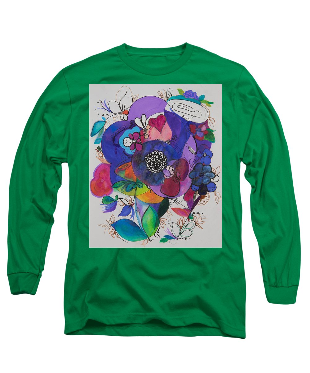 Bouquets - Zentangle Collection - Long Sleeve T-Shirt