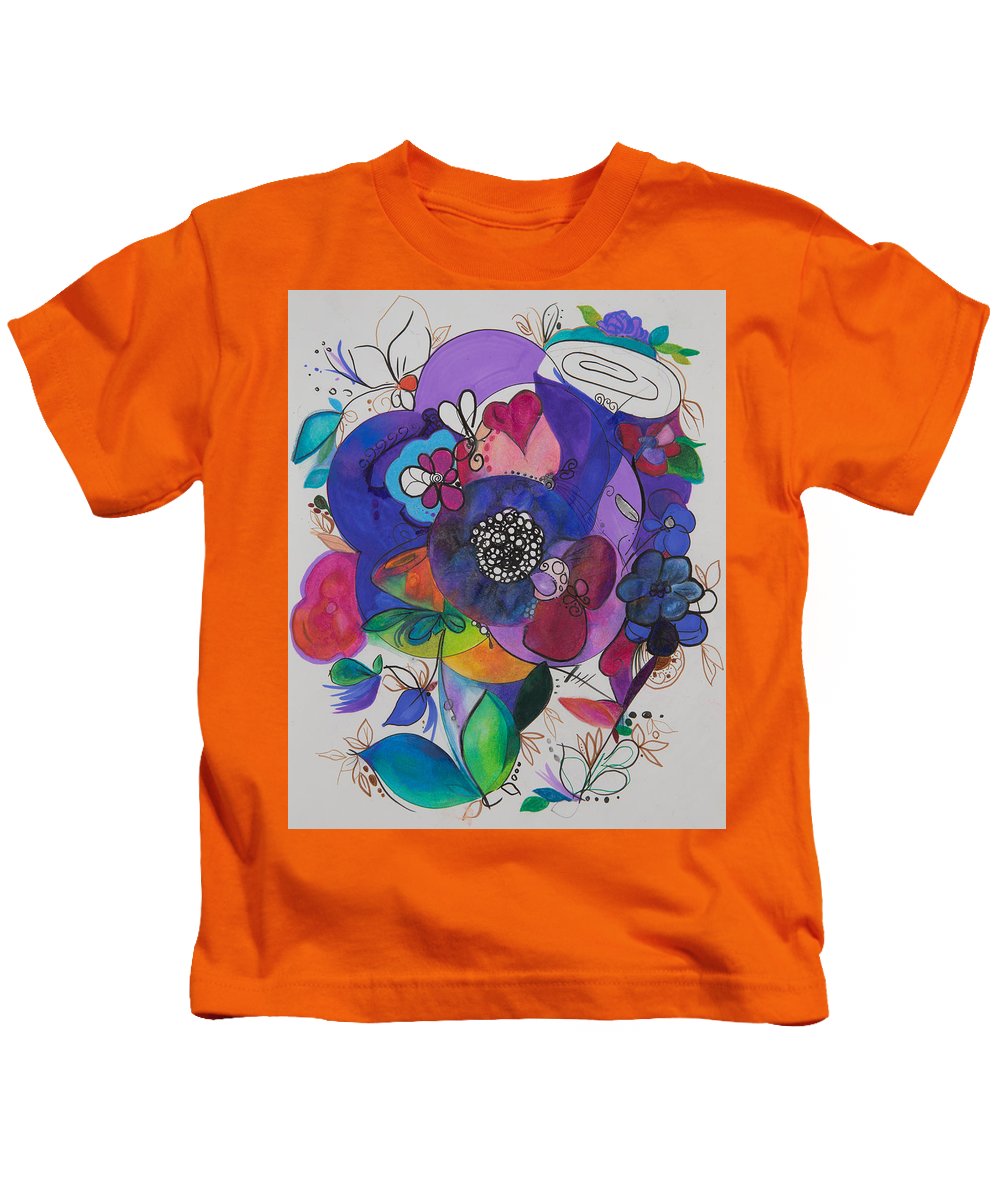 Bouquets - Zentangle Collection - Kids T-Shirt