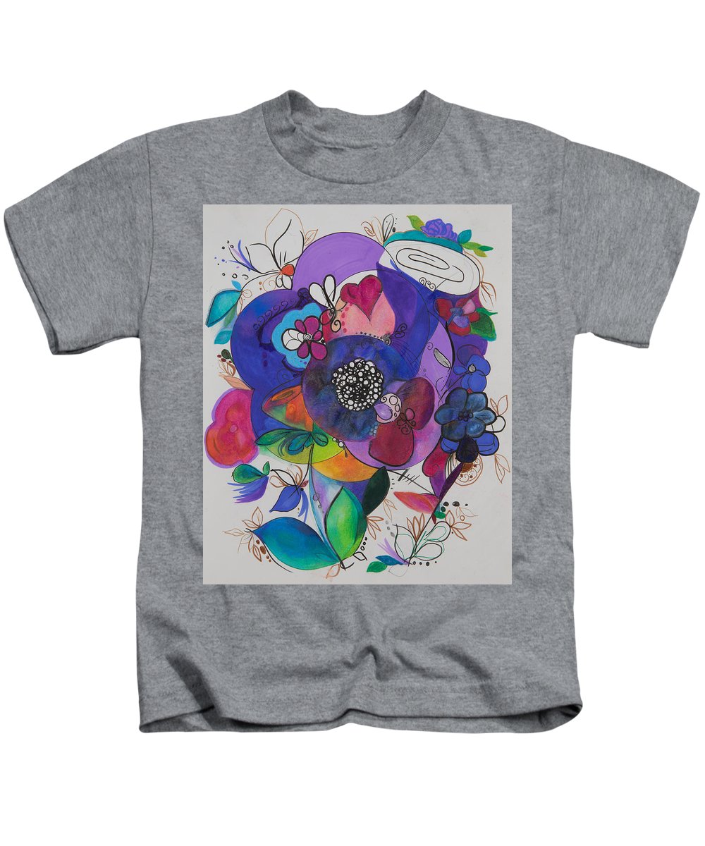 Bouquets - Zentangle Collection - Kids T-Shirt