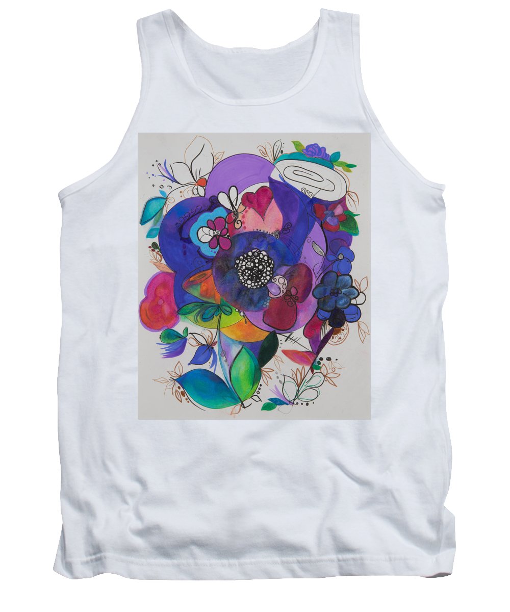 Bouquets - Zentangle Collection - Tank Top