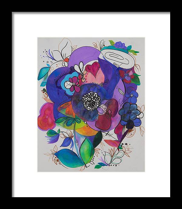 Bouquets - Zentangle Collection - Framed Print