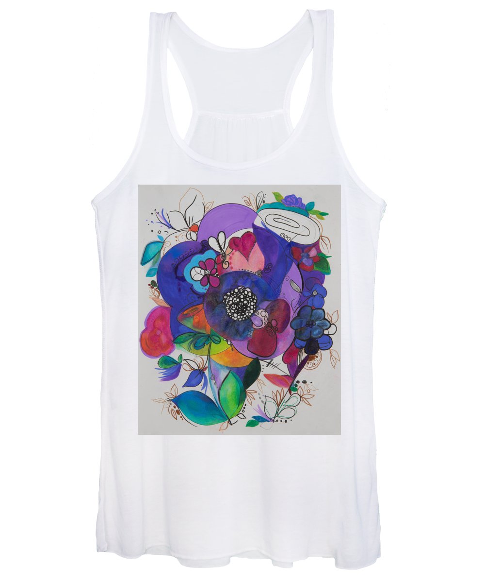 Bouquets - Zentangle Collection - Women's Tank Top