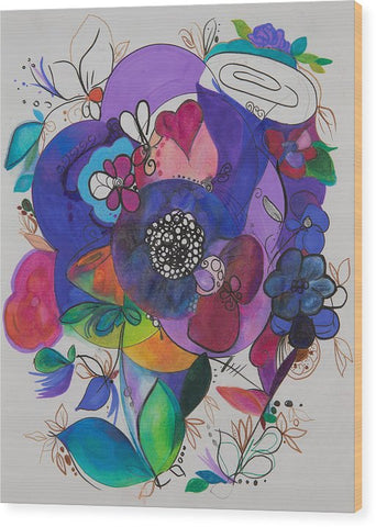 Bouquets - Zentangle Collection - Wood Print