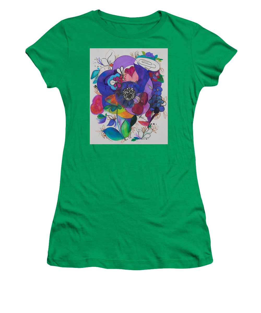 Bouquets - Zentangle Collection - Women's T-Shirt