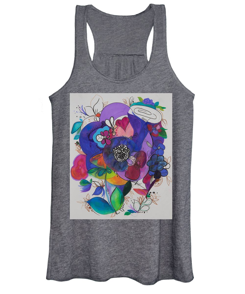 Bouquets - Zentangle Collection - Women's Tank Top