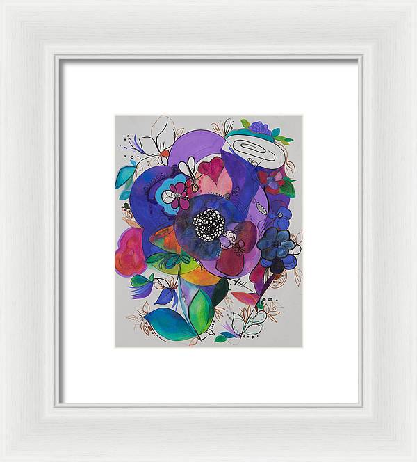 Bouquets - Zentangle Collection - Framed Print