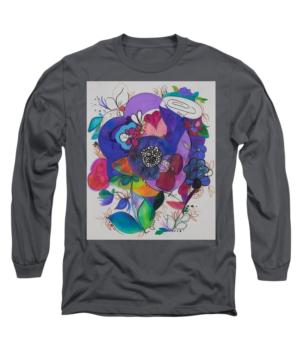 Bouquets - Zentangle Collection - Long Sleeve T-Shirt