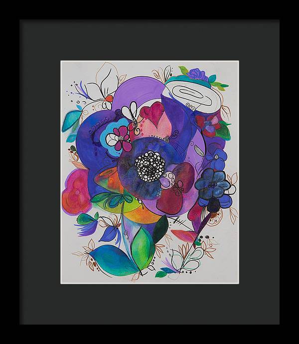 Bouquets - Zentangle Collection - Framed Print