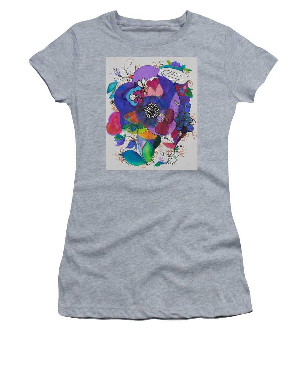 Bouquets - Zentangle Collection - Women's T-Shirt