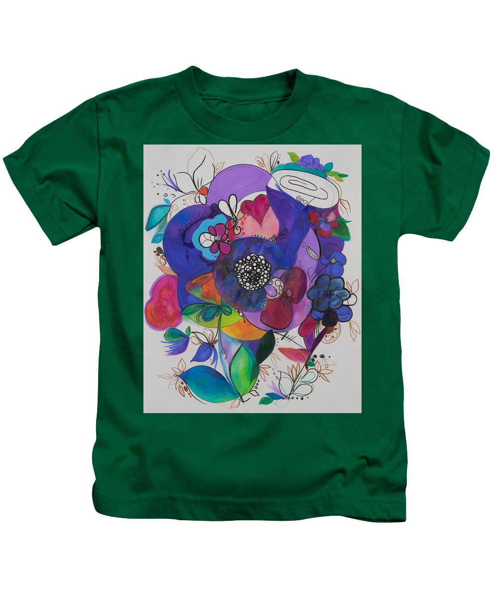 Bouquets - Zentangle Collection - Kids T-Shirt