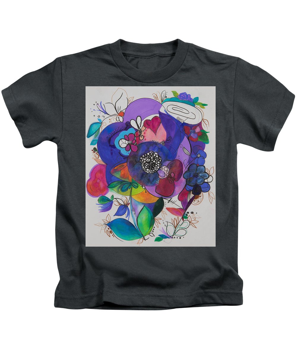 Bouquets - Zentangle Collection - Kids T-Shirt