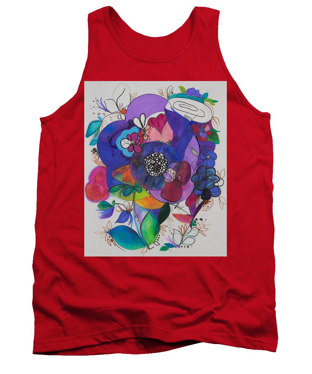 Bouquets - Zentangle Collection - Tank Top