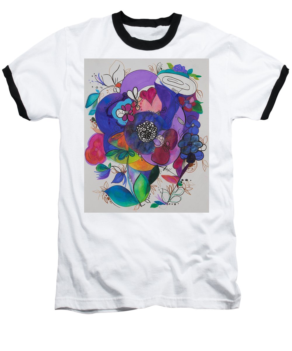 Bouquets - Zentangle Collection - Baseball T-Shirt