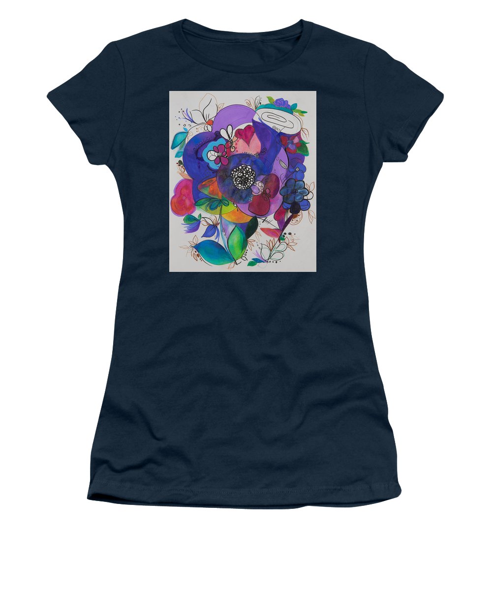 Bouquets - Zentangle Collection - Women's T-Shirt