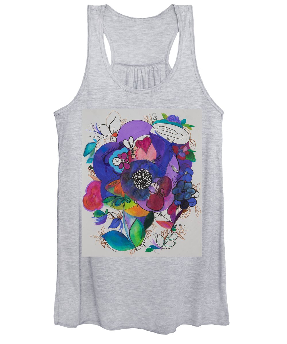 Bouquets - Zentangle Collection - Women's Tank Top